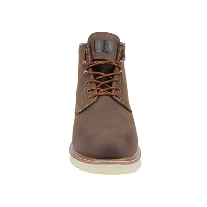 Drew Men's Burbank Waterproof Work Boots Chocolate Leather