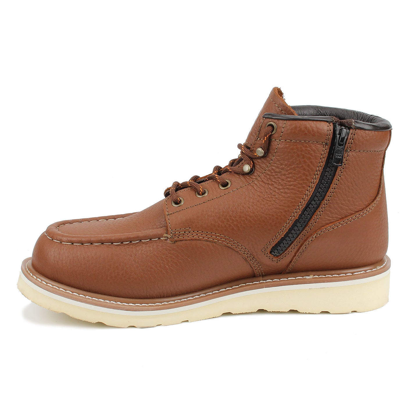 Drew Men's Buffalo Waterproof Work Boots Rust