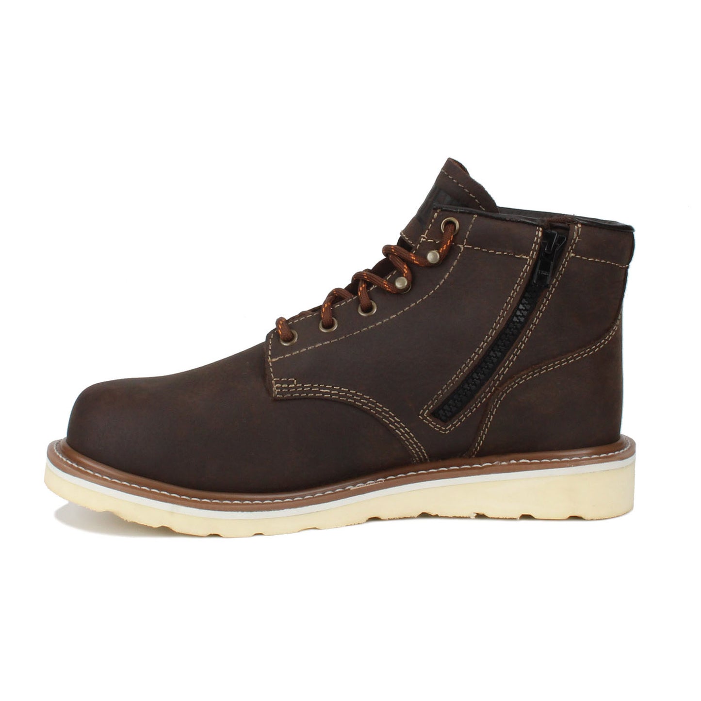 Drew Men's Burbank Waterproof Work Boots Chocolate Leather
