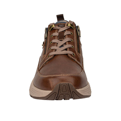 Drew Men's Mogul Casual Shoes Brown front view laces