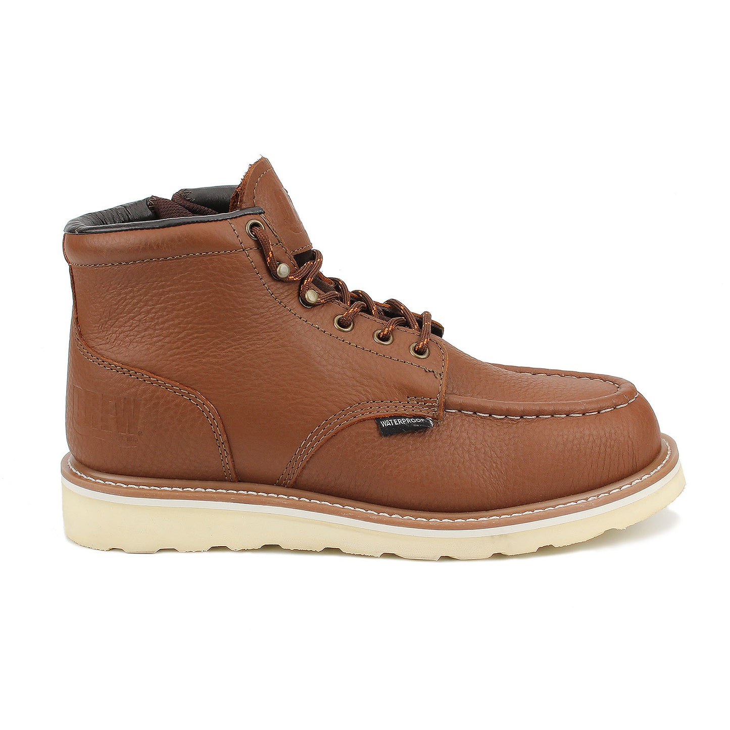 Drew Men's Buffalo Waterproof Work Boots Rust