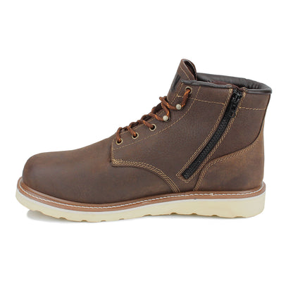 Drew Men's Burbank Waterproof Work Boots Chocolate Leather