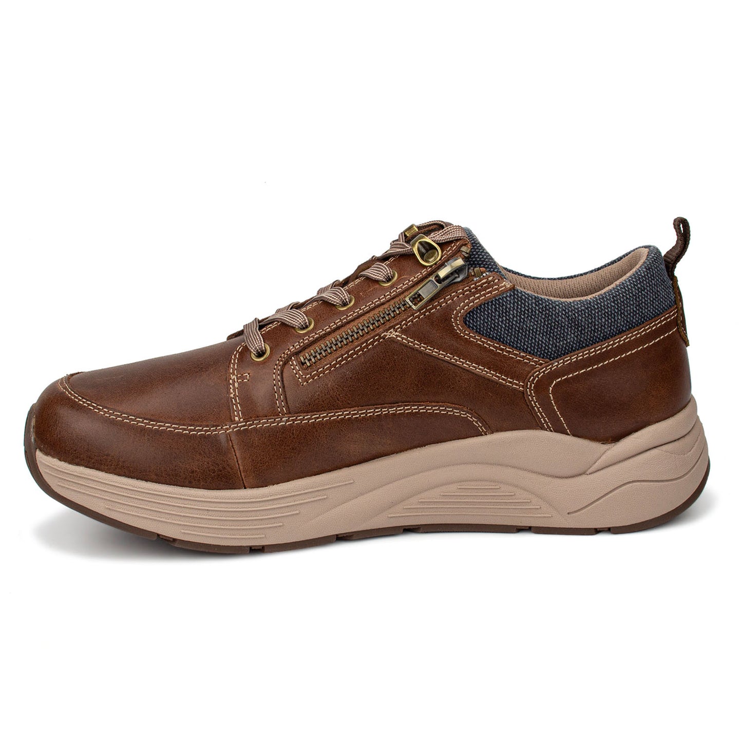 Drew Men's Mogul Casual Shoes Brown Side view