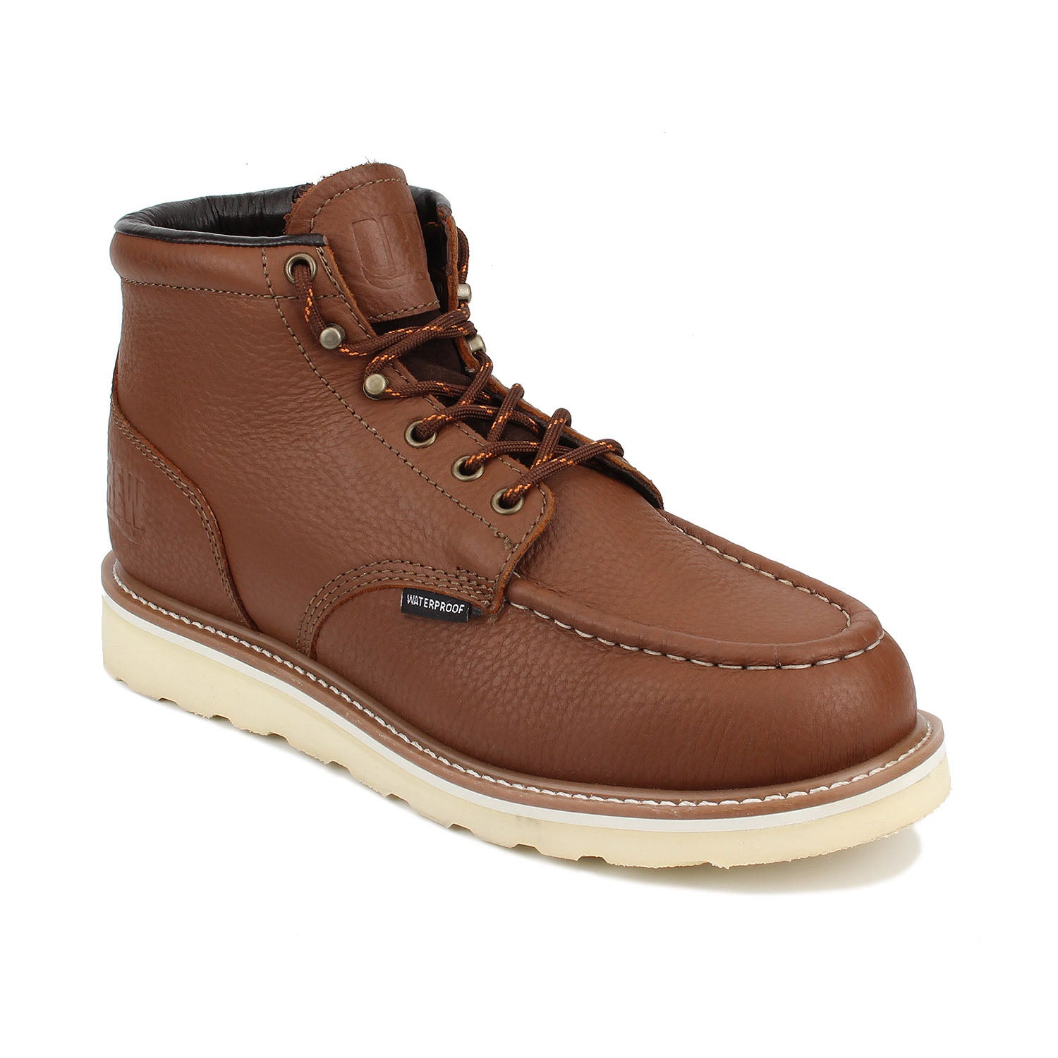 Drew Men's Buffalo Waterproof Work Boots Rust