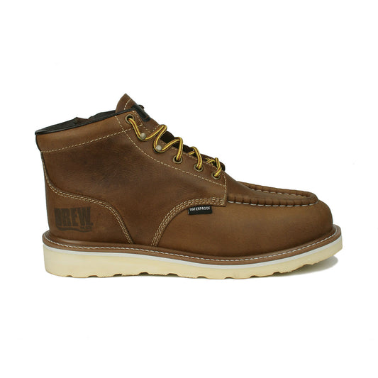 Drew Men's Buffalo Waterproof Work Boots - Drew Men's Buffalo Waterproof Work Boots Brown