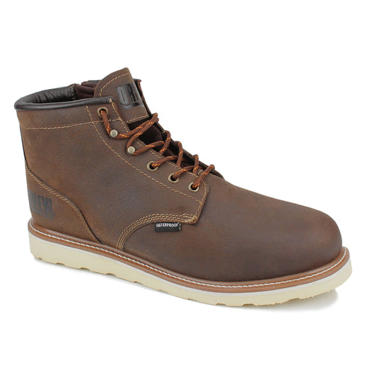 Drew Men's Burbank Waterproof Work Boots - Drew Men's Burbank Waterproof Work Boots Chocolate Leather