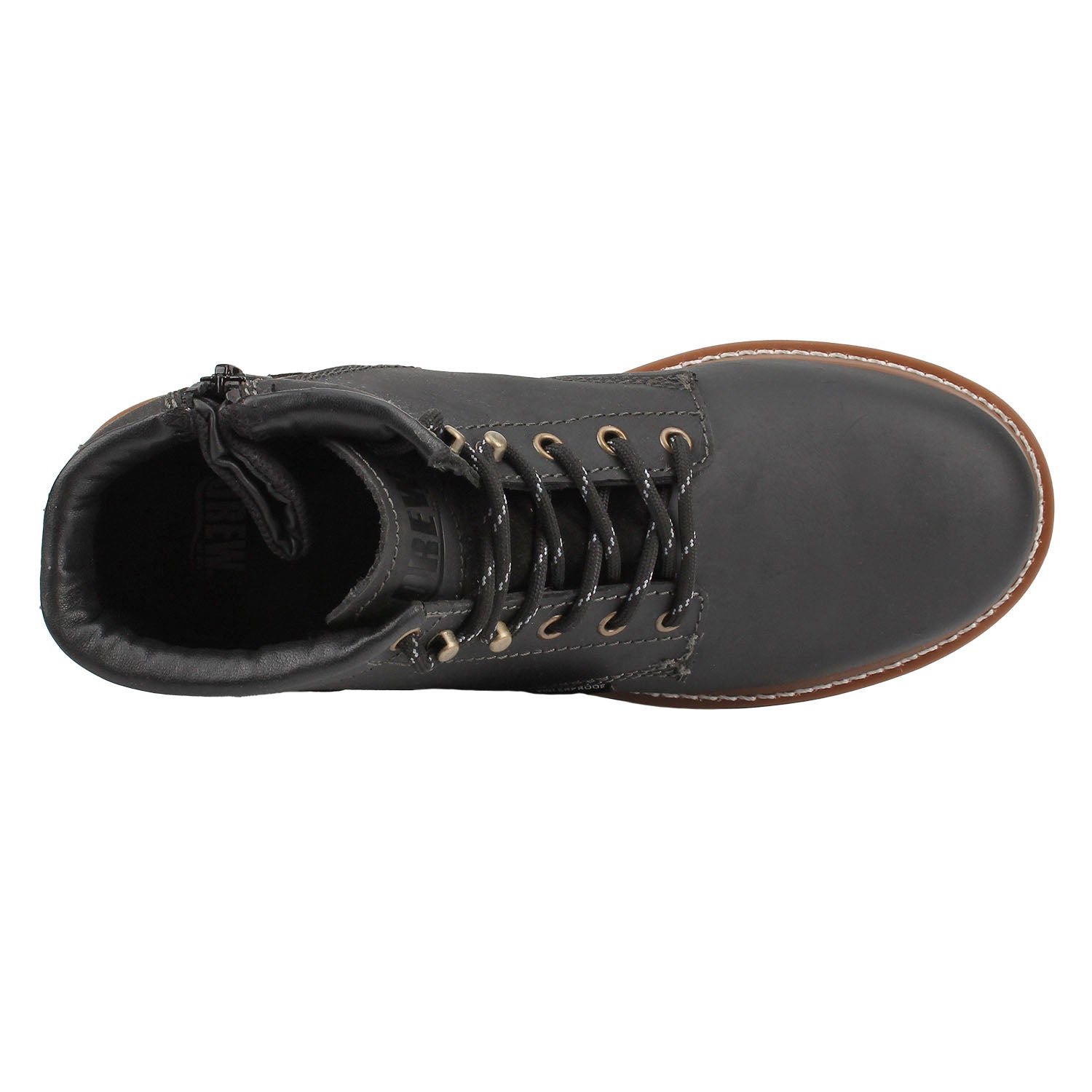 Drew Men's Burbank Waterproof Work Boots Black Leather