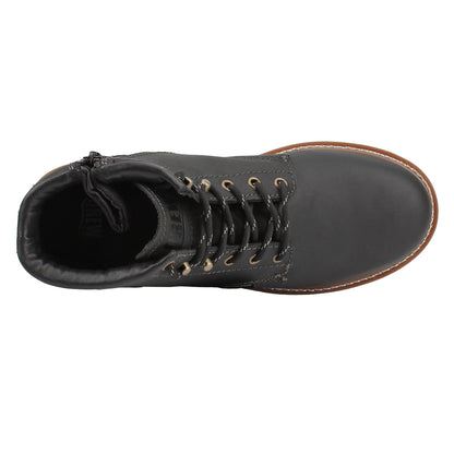 Drew Men's Burbank Waterproof Work Boots Black Leather