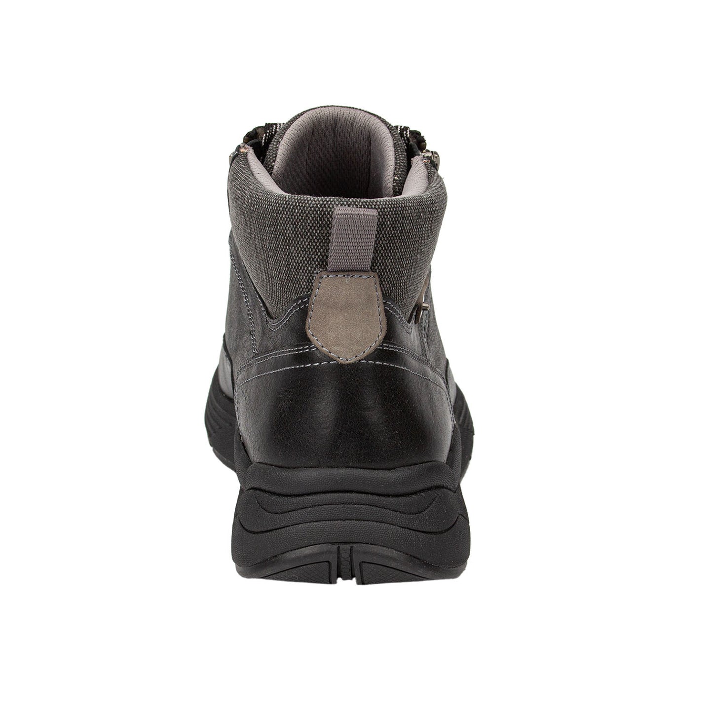 Drew Men's Major Boots Black Leather boot with zipper and laces