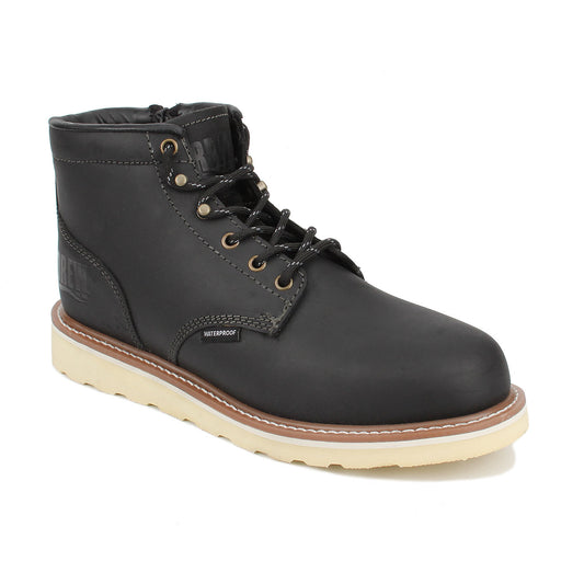 Drew Men's Burbank Waterproof Work Boots - Drew Men's Burbank Waterproof Work Boots Black Leather