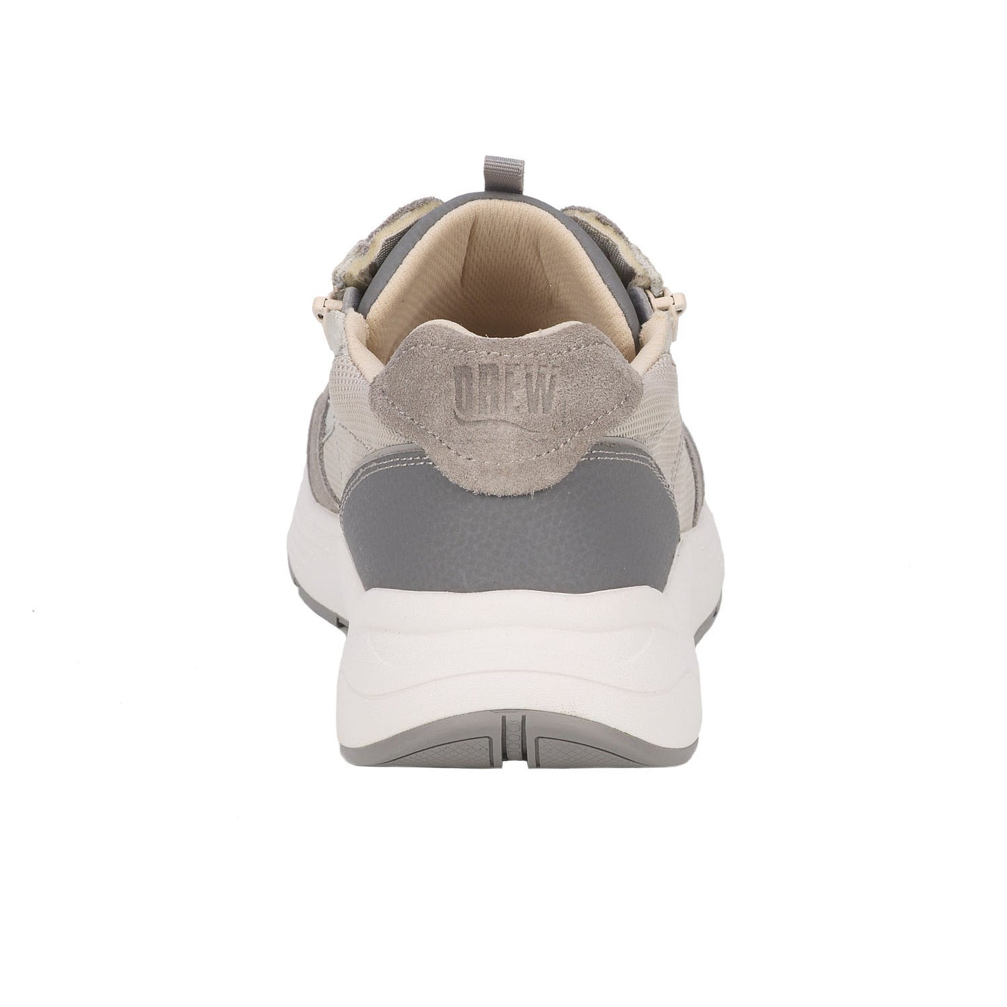 Drew Men's Miller Grey Suede Lace w/Zipper Shoes