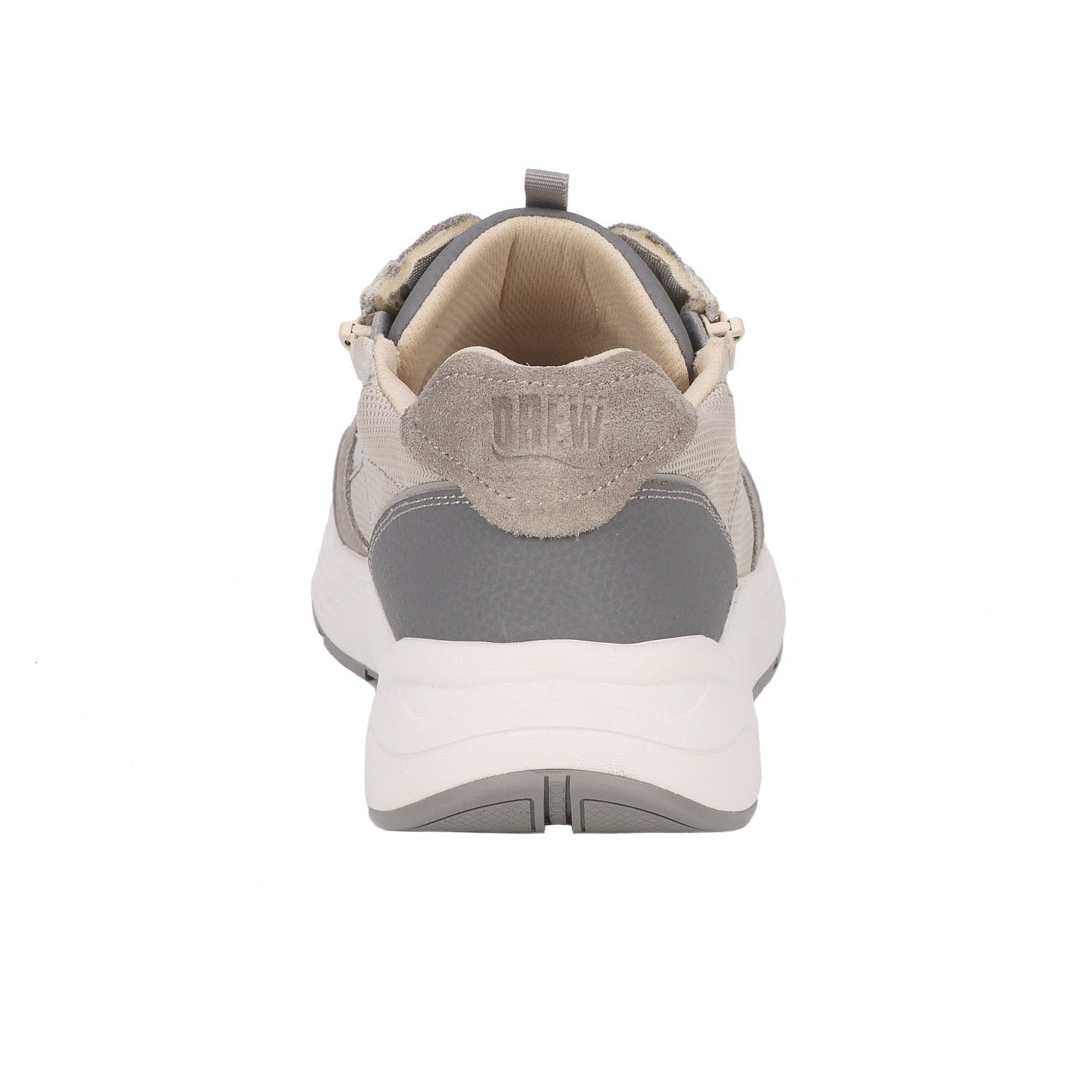 Drew Men's Miller Grey Suede Lace w/Zipper Shoes