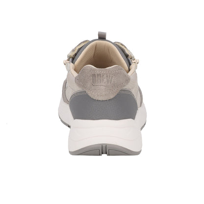 Drew Men's Miller Grey Suede Lace w/Zipper Shoes