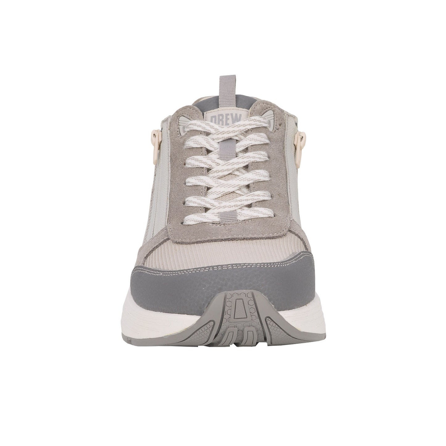 Drew Men's Miller Grey Suede Lace w/Zipper Shoes