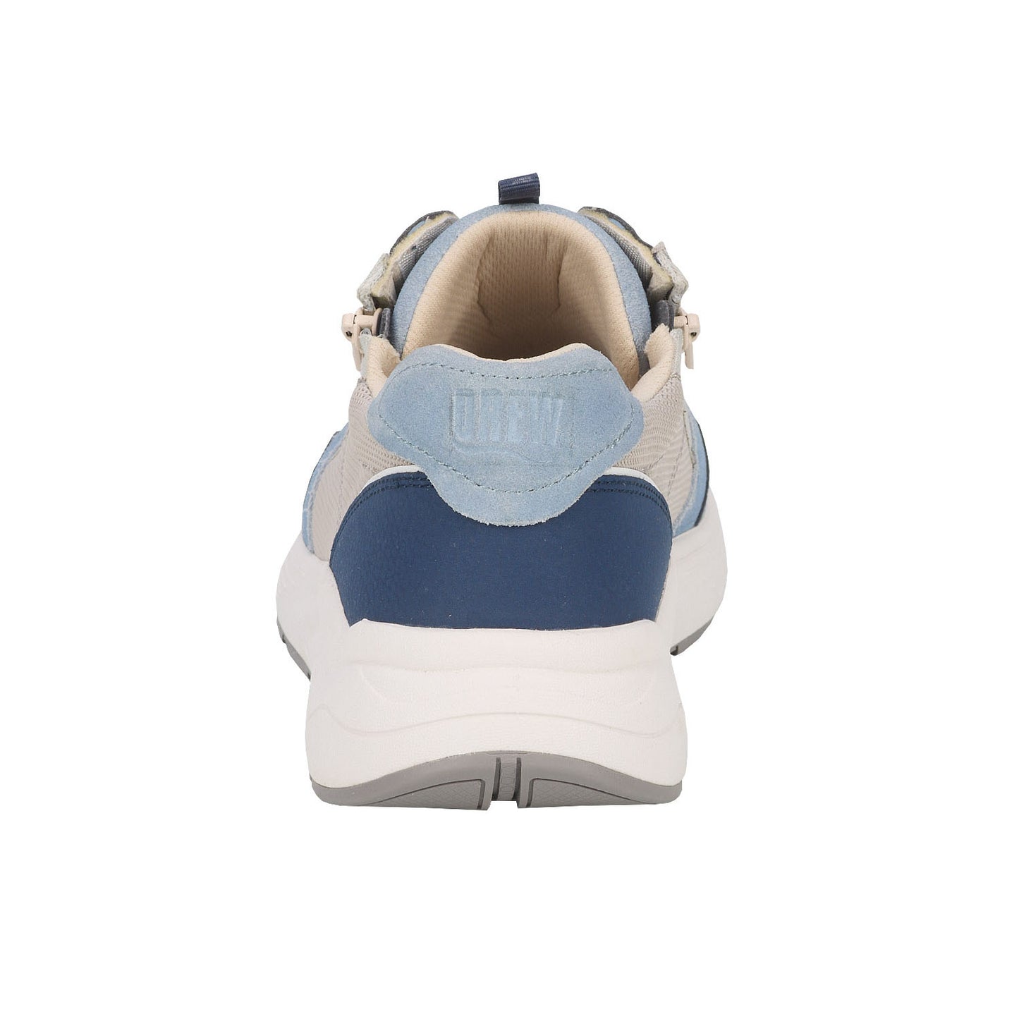 Drew Men's Miller Grey Suede Lace w/Zipper Shoes