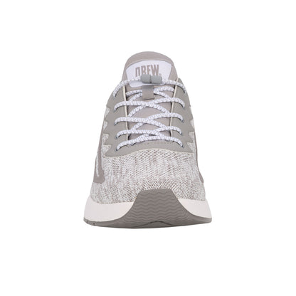 Drew Explore II Grey and White Mesh Combo Mesh shoe with grey sole