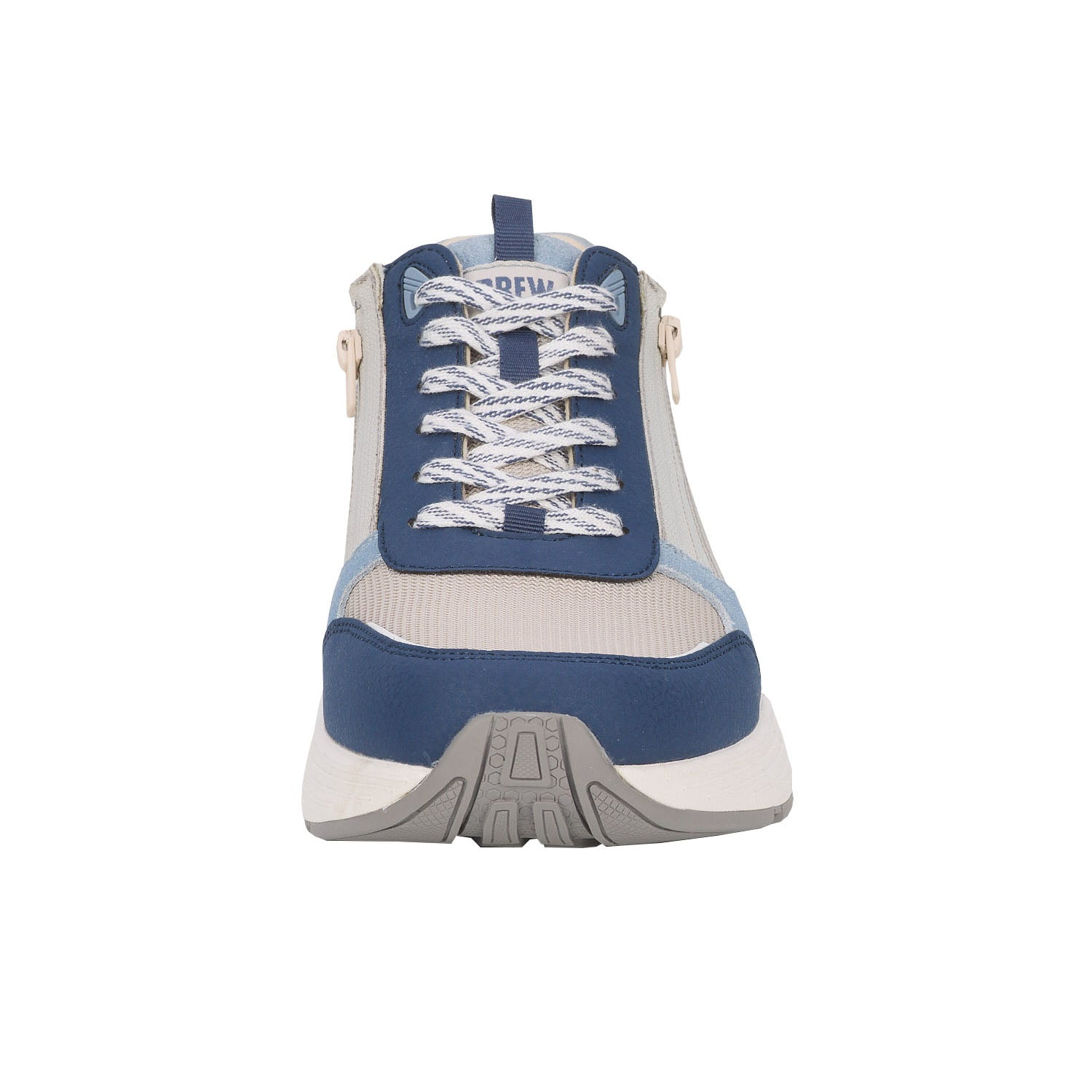 Drew Men's Miller Grey Suede Lace w/Zipper Shoes