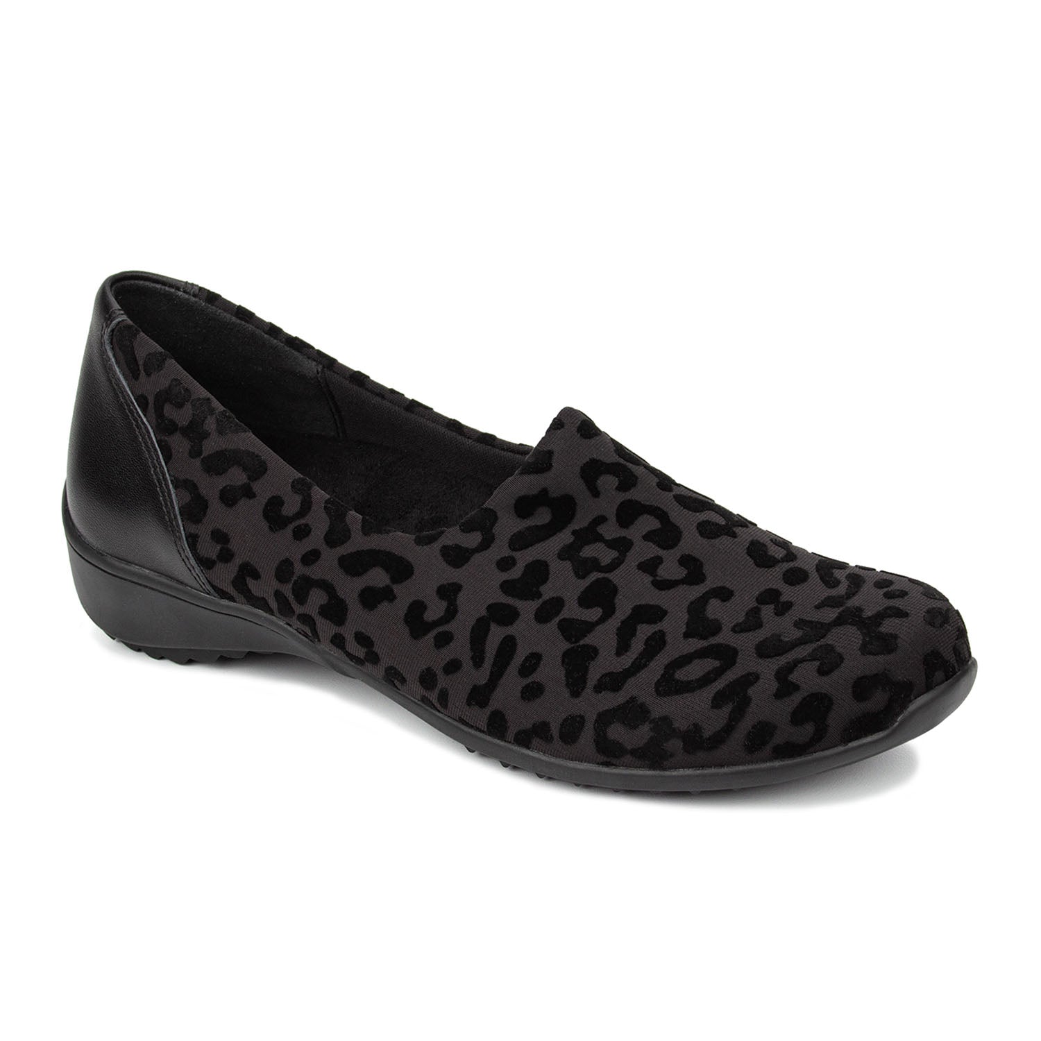 Drew Women's Prim Casual Shoes Black Cheetah Print