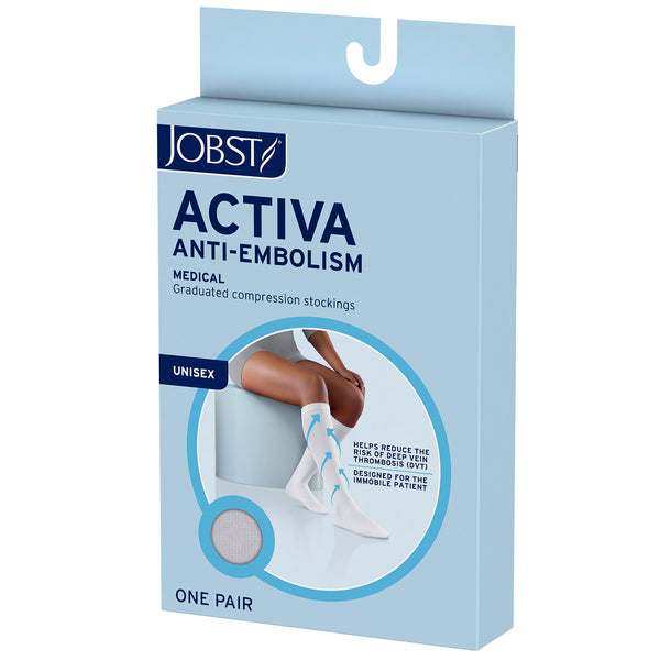 Jobst ACTIVA Anti-Embolism Closed Toe Thigh Highs - 18mmHg