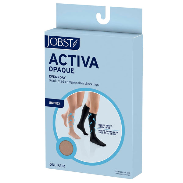 Jobst ACTIVA Opaque Compression Knee High Stockings - 20-30mmHg