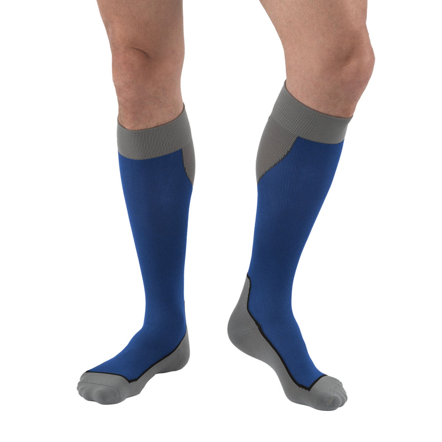 Jobst Sport Knee High Socks Blue Grey