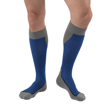 Jobst Sport Knee High Socks Blue Grey