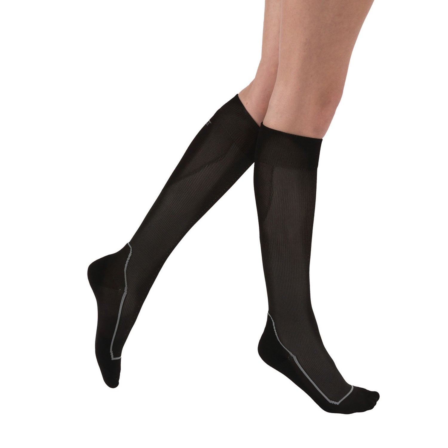 Jobst Sport Knee High Socks Black Cool Black