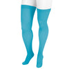 Juzo Soft 2002 Trend Colors Closed Toe Thigh Highs w/Silicone Band Blue Bayou