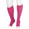 Juzo Soft 2002 Trend Colors  Open Toe Knee Highs w/Silicone Band - 30-40 mmHg Every Pink