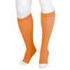Juzo Soft 2000 Trend Colors Open Toe Knee Highs w/Silicone Band Orange Moon