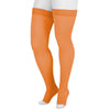 Juzo Soft 2002 Trend Colors Open Toe Thigh Highs w/Silicone Band - 30-40 mmHg Orange Moon
