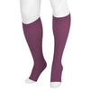 Juzo Soft 2002 Trend Colors  Open Toe Knee Highs w/Silicone Band - 30-40 mmHg Purple Rain