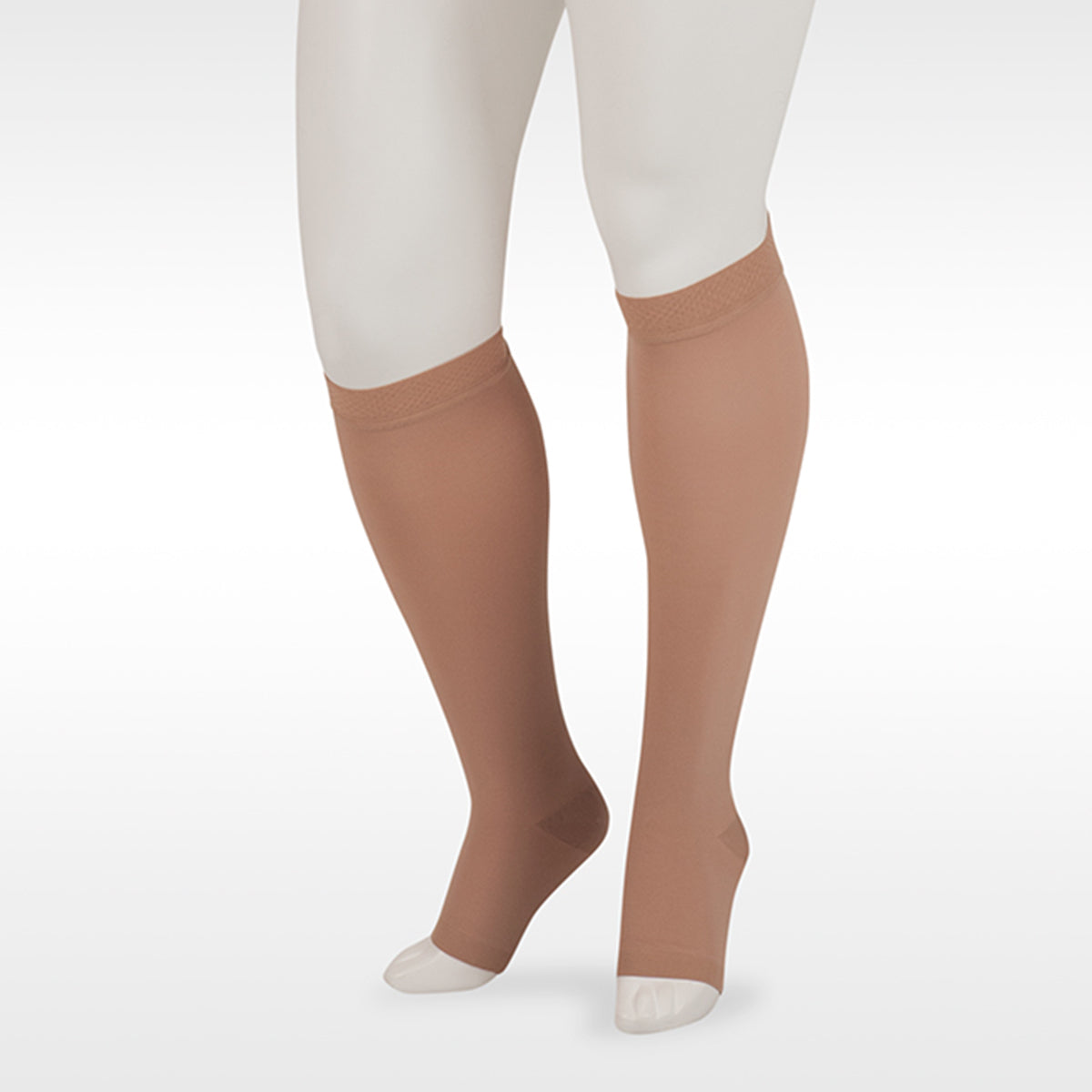 Juzo Assist 3611 Open Toe Compression Stockings – Knee High 20-30 MmHg, Beige, Easy To Wear