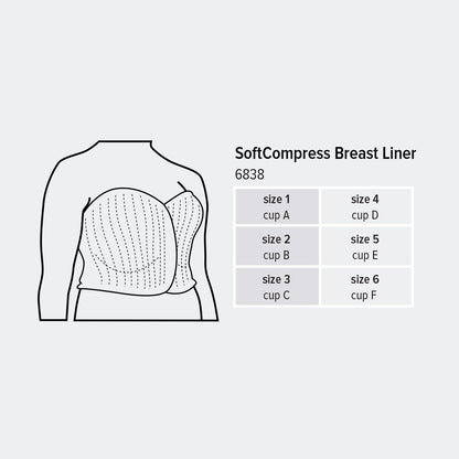 Juzo SoftCompress Liner, Chest size chart