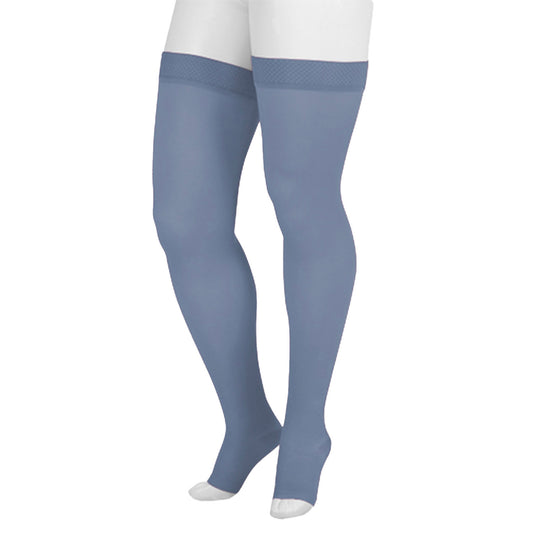 Juzo Soft 2001 Signature Collection Trend Colors Open Toe Thigh Highs w/Silicone band 20-30 mmHg - Juzo Soft 2001 Signature Collection Trend Colors Open Toe Thigh Highs w/Silicone band 20-30 mmHg