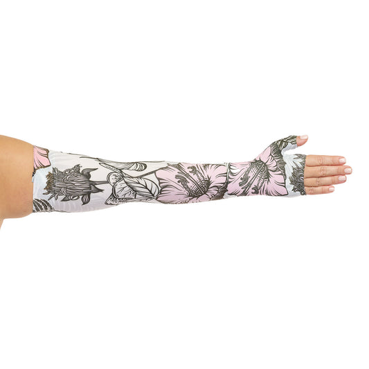 Juzo Soft 2000 Signature Collection Print Arm Sleeve 15-20 mmHg - Juzo Soft 2002 Signature Collection Print Arm Sleeve with pink floral design