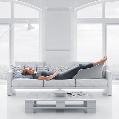 Lounge Doctor Leg Rest Grey in use on couch
