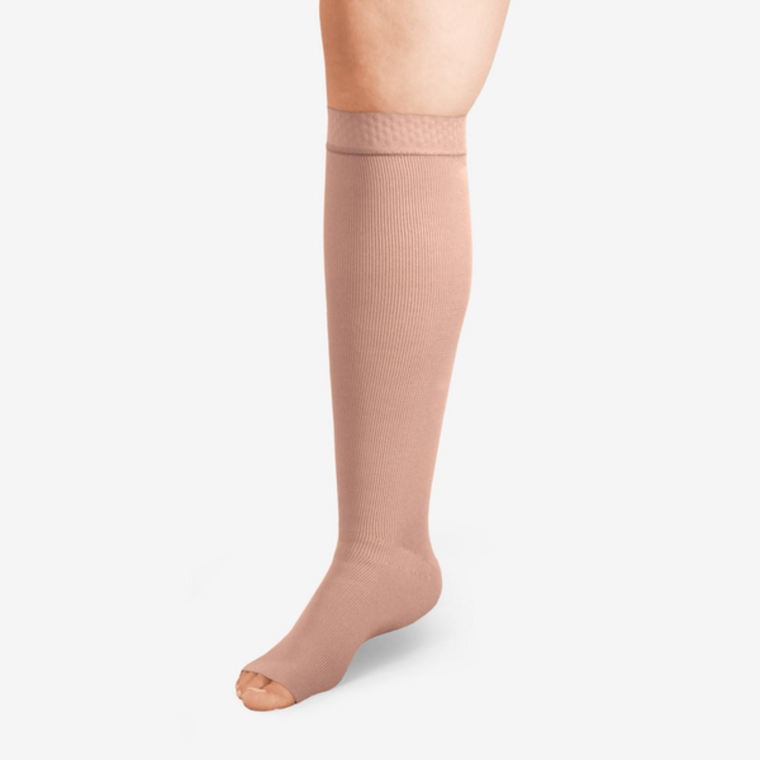 L& R Solaris ExoStrong Below Knee Open Toe Beige