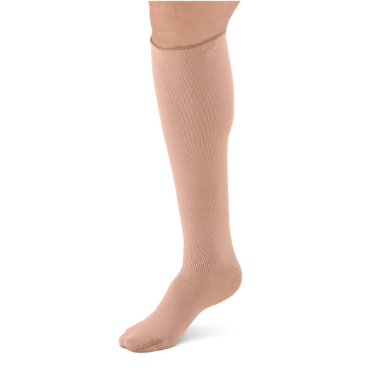 L&R Solaris ExoStrong Below Knee Closed Toe w/Silicone Top - 30-40 mmHg - L& R Solaris ExoStrong Below Knee Closed Toe Beige