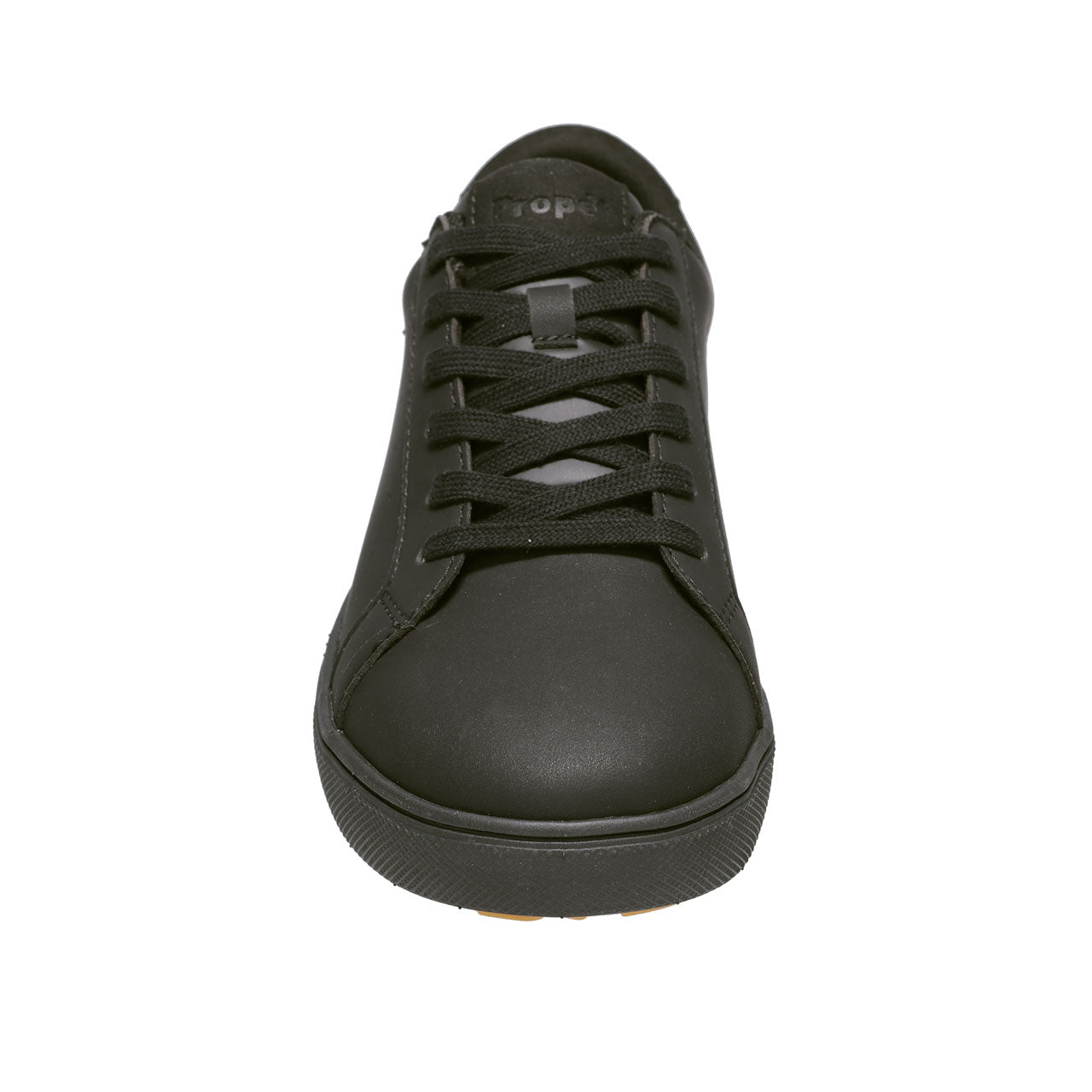 Propet Men's Chad Sneaker Black Lace Up Sneaker Front laces