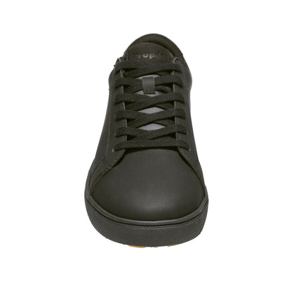 Propet Men's Chad Sneaker Black Lace Up Sneaker Front laces