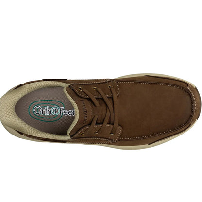 Orthofeet Commander Mens Hands Free Casual Boat Shoe