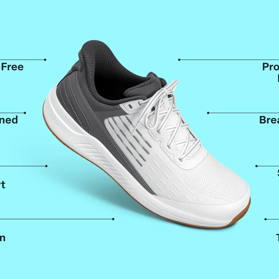 Orthofeet Men's Advantage Pickleball Hands-Free Shoe