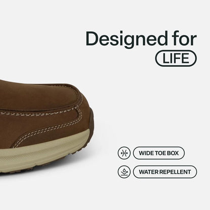 Orthofeet Commander Mens Hands Free Casual Boat Shoe