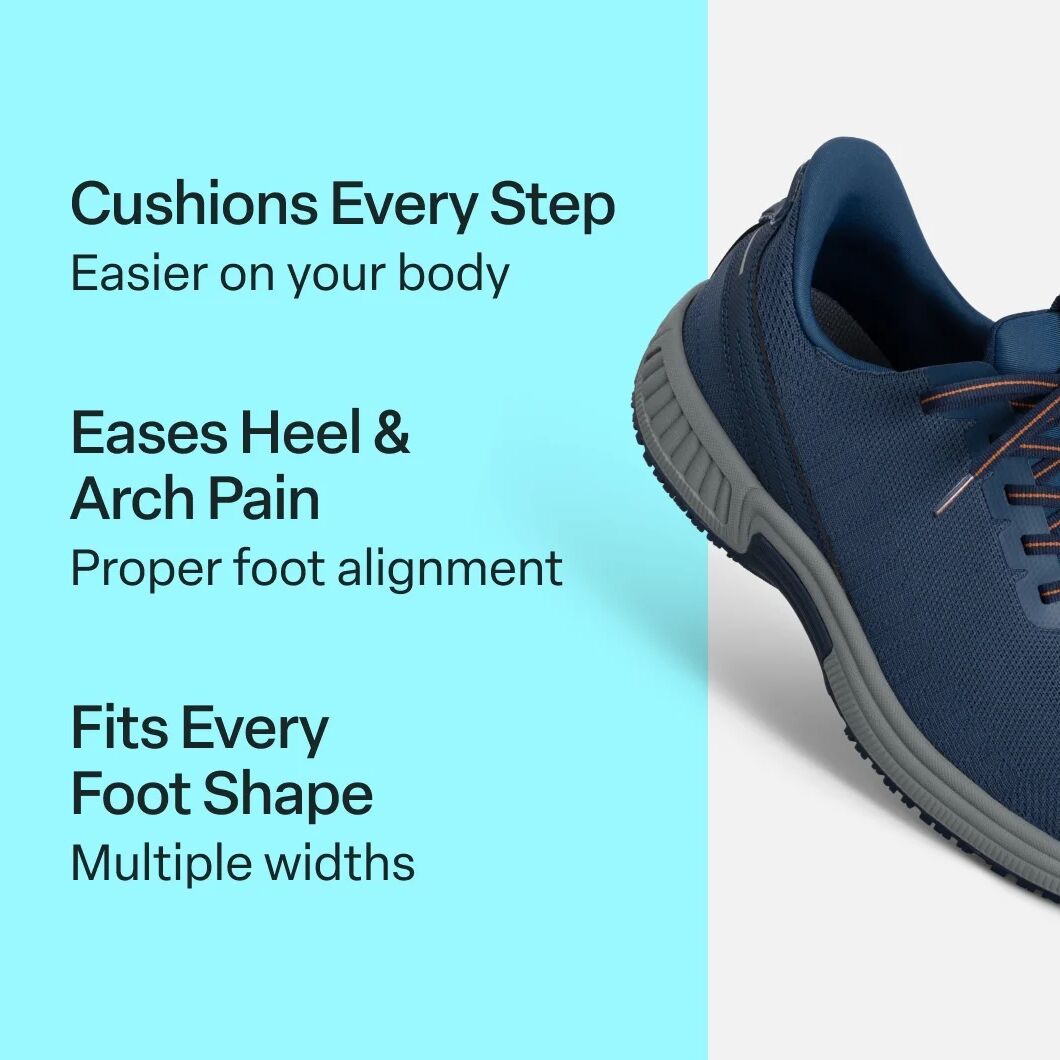 Orthofeet Yari Men's Hands-Free Athletic Shoe