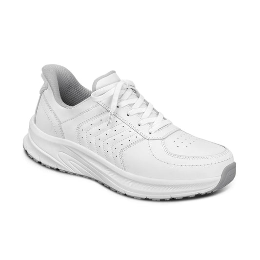 Orthofeet Men's Navigate Hands-Free Shoes - Orthofeet Men's Navigate White Hands Free Shoe