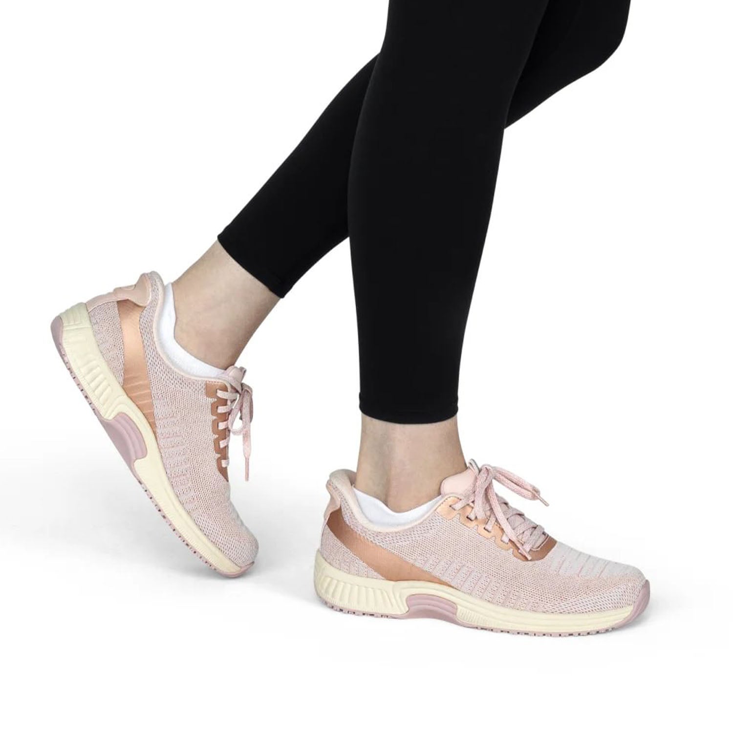 OrthoFeet Kita Hands Free Women Athletic Shoes Rose Gold