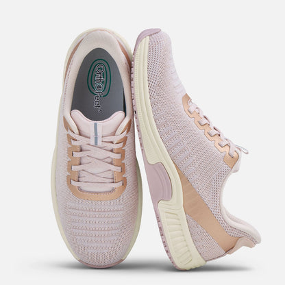 OrthoFeet Kita Hands Free Women Athletic Shoes Rose Gold