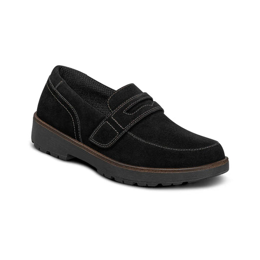 Orthofeet Women's Shelly Casual Shoes - Orthofeet Women's Shelly Casual Shoes Black