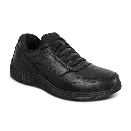 Orthofeet Men's Redwood Medical Sturdy Leather Shoe - Orthofeet Redwood Men Medical Sturdy Leather Shoe Side view